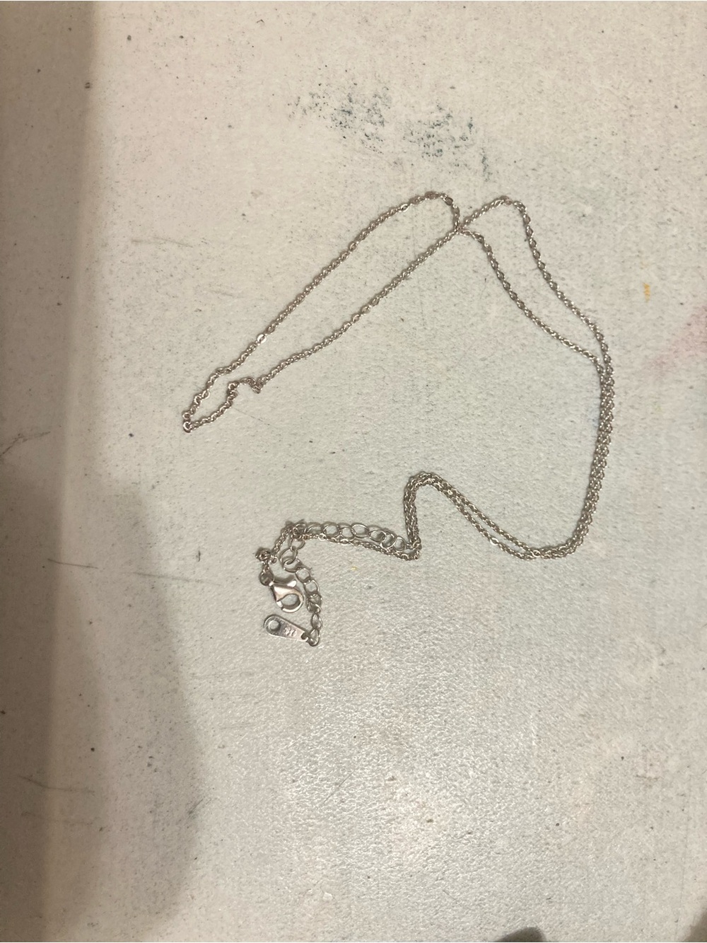 Sterling Silver Chain Necklace - stamped 925, 20inches